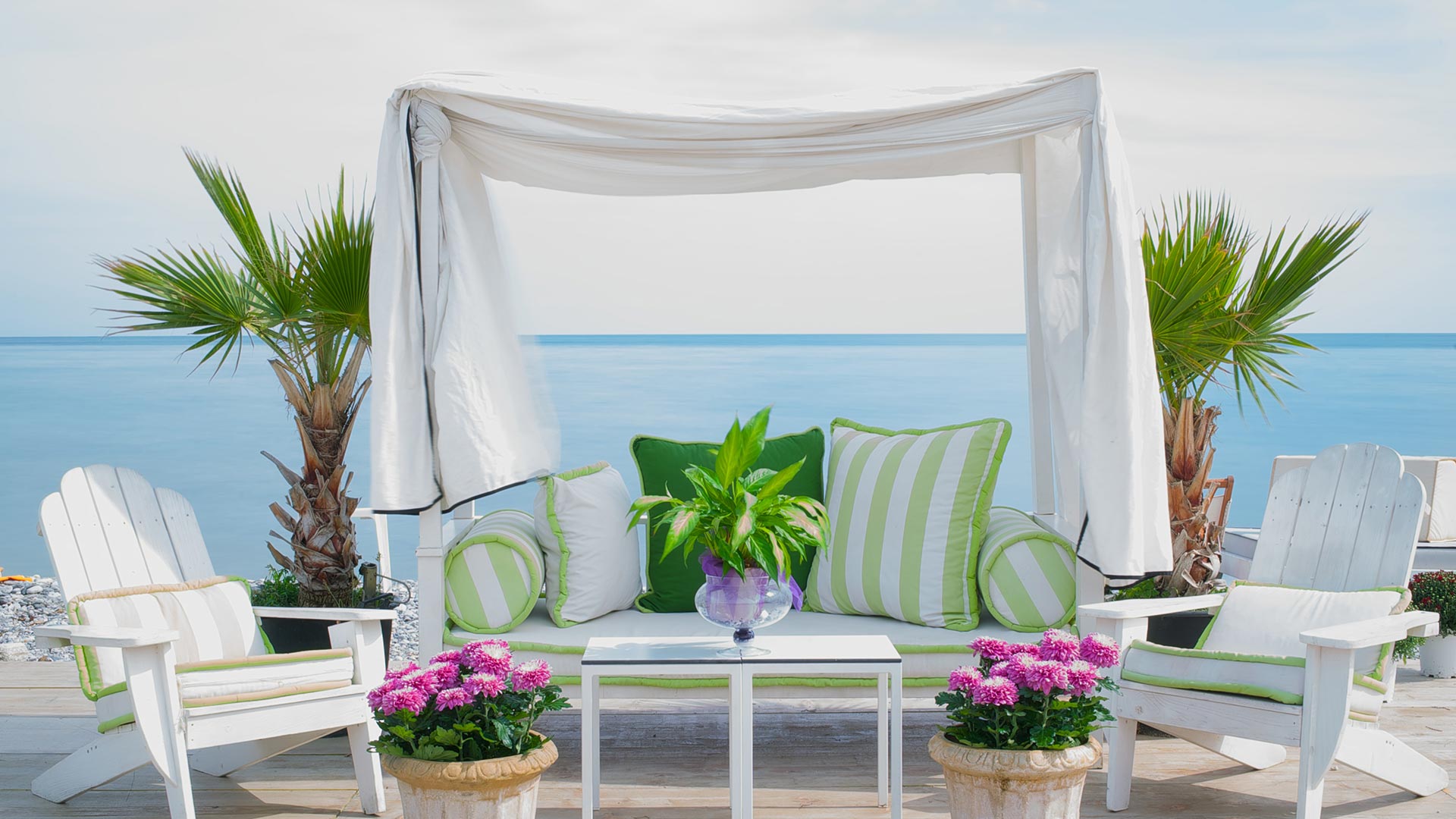 Private beach canopy