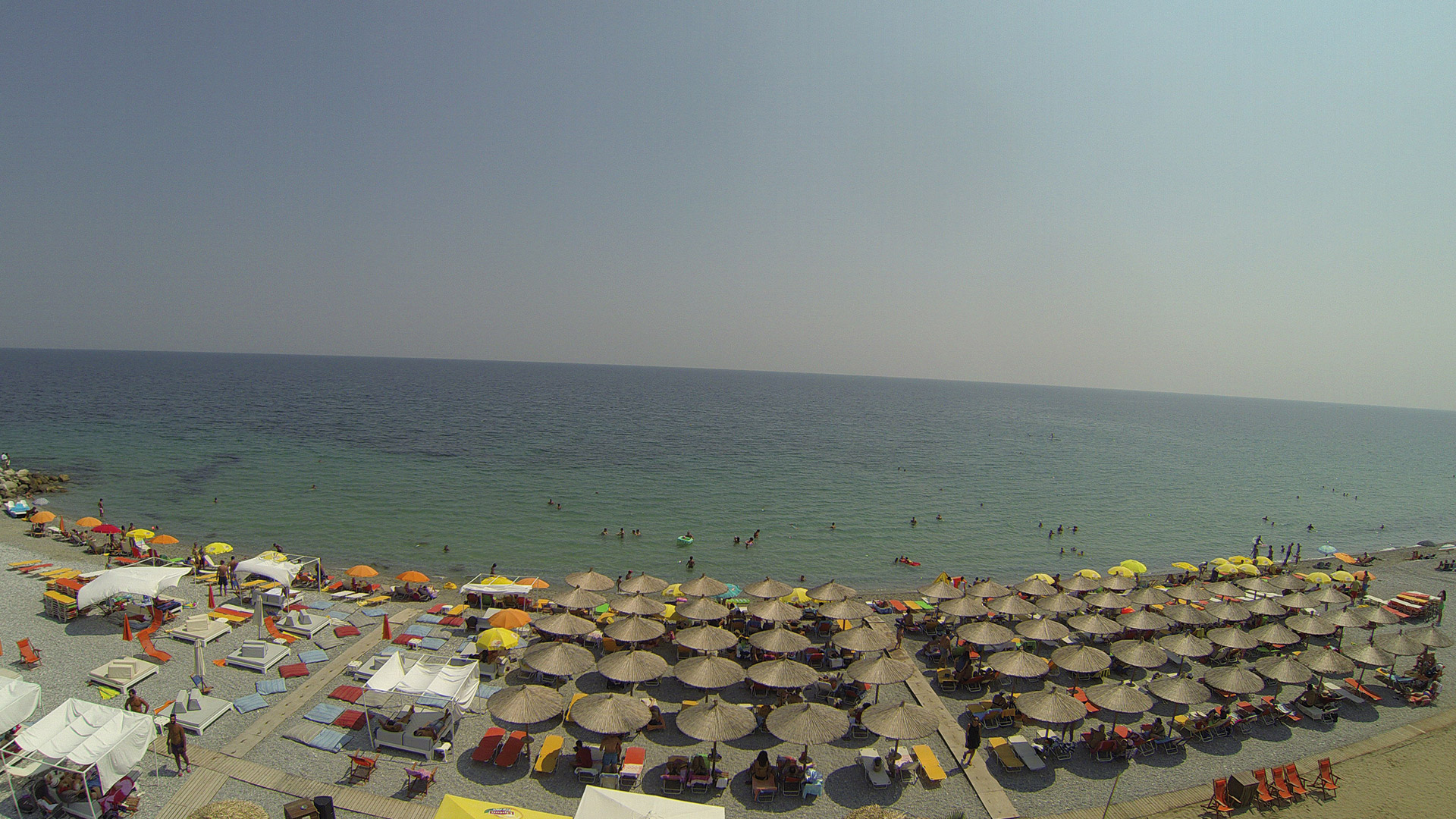 Beach aerial view
