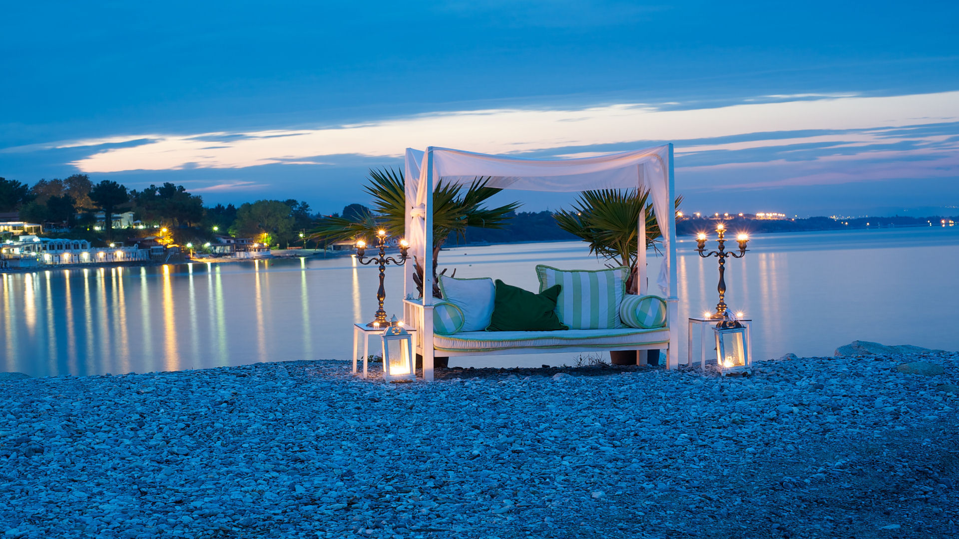 Beach at dusk