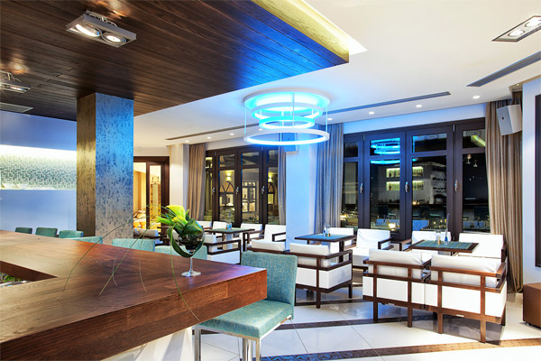 Hotel lobby bar